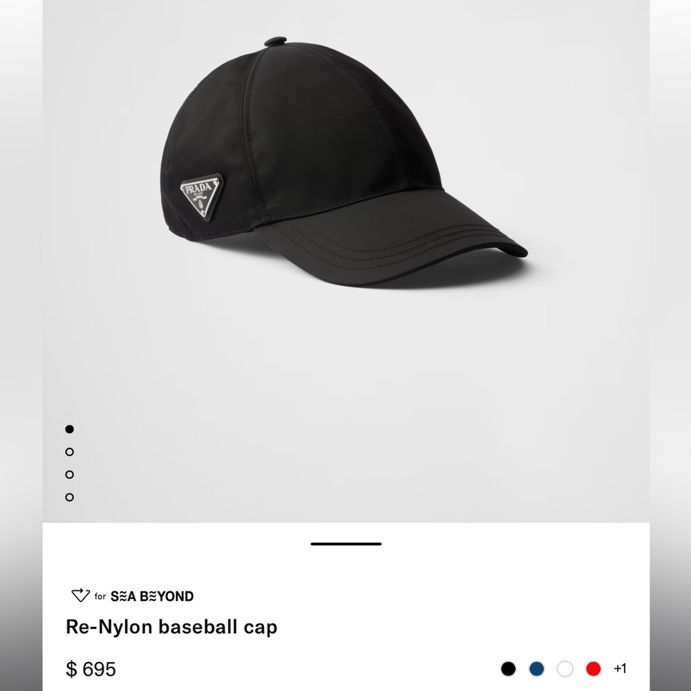 Prada Re-Nylon Baseball Cap